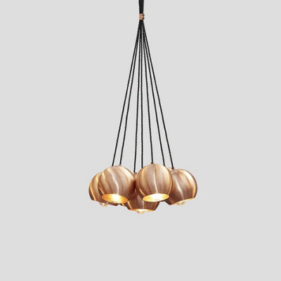 Industville The Globe Collection Pendant, 7 Wire, Copper