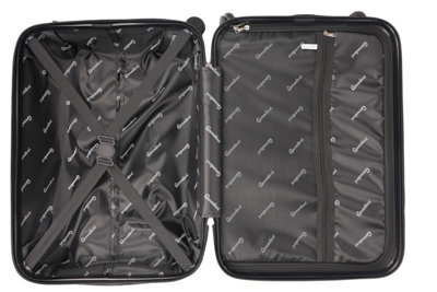 Infinity Hard Shell 3 Piece Luggage Set - Black