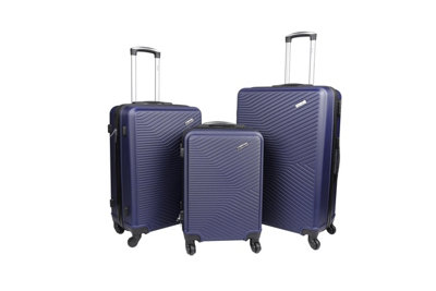 Infinity Hard Shell 3 Piece Luggage Set - Blue