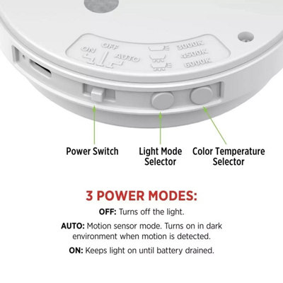 Infinity X1 Motion Activated LED Light 2 Pack, Rechargeable Night Light ...