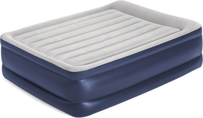 Inflatable Airbed Mattress, Bestway Tritech w/ Built-In Pump & Carry Bag, Queen