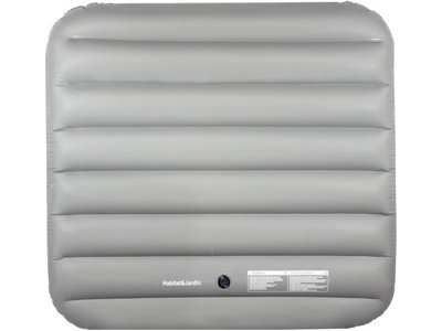 Inflatable blanket for - 134 x 134 cm - Grey