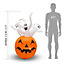 Inflatable Halloween Decoration - Ghost Pumpkin with LED Lights - 1.5m (5ft)