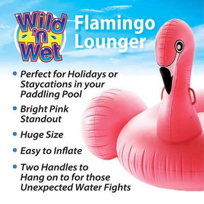 Pink flamingo water float online