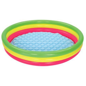 Inflatable Rainbow Paddling Swimming Pool For Children Bestway 51103 152x30cm