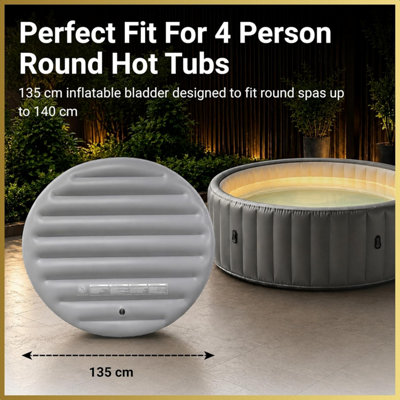 Inflatable Round Bladder Fits All Round Hot Tubs from 4 People up to 140cm