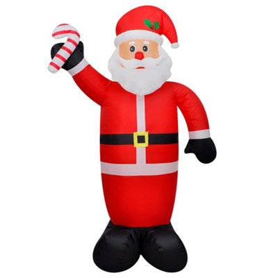 Inflatable Santa Claus Christmas Decor with LEDs 120 cm