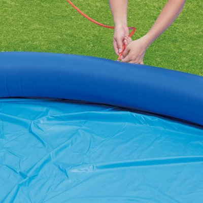 Inflatable Swimming Pool Round, Summer Waves Quick Set, Blue 4.57m x 84cm