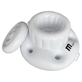Inflatable Waterproof PVC Drink Storage Fits Most Spas Accessories for Spa Hot Tubs, White