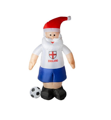 Inflatable World Cup Christmas Santa Self Inflating Football Decoration ...