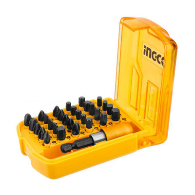 Ingco 30 piece 25mm S2 impact screwdriver bit set