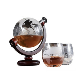 Ingenious Globe Decanter with Glasses Set