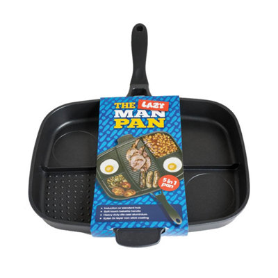 InGenious Lazy Man Non-Stick 5 Section Frying Pan