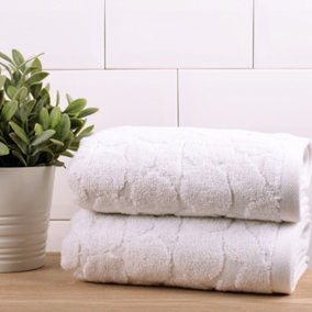 Ingo 100% Cotton Jacquard 2 Pack Towels