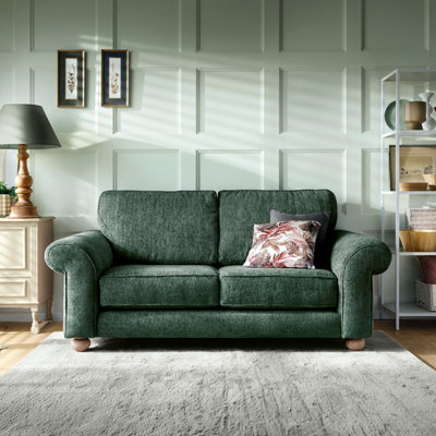 Ingrid 2 Seater Sofa in Jungle Green