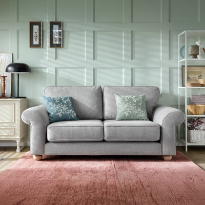 Ingrid 2 Seater Sofa in Light Grey