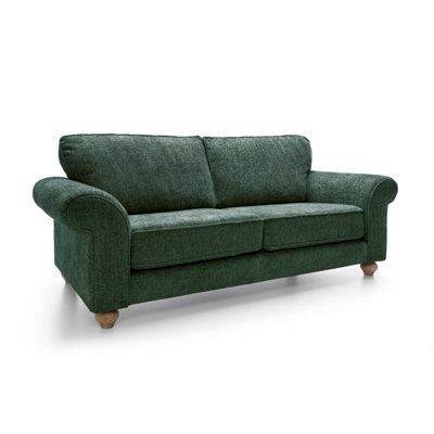 Ingrid 3 Seater Sofa in Rifle Green