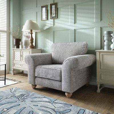 Ingrid Collection Armchair in Ash Grey