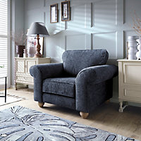 Ingrid Collection Armchair in Dark Blue