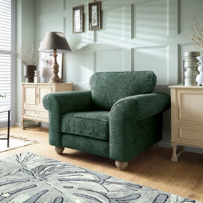 Ingrid Collection Armchair in Jungle Green