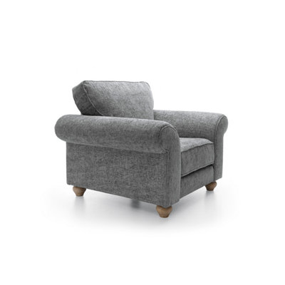 Ingrid Collection Armchair in Steel Grey