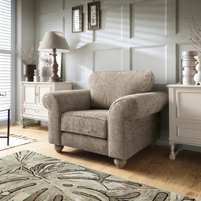 Ingrid Collection Armchair in Taupe | DIY at B&Q