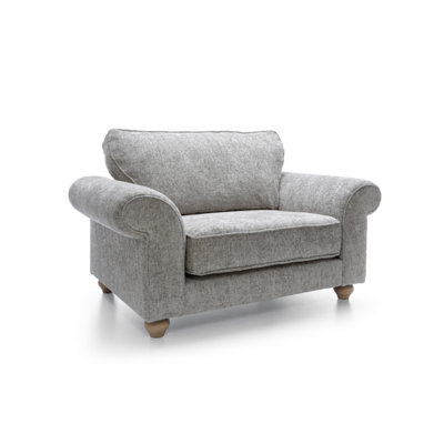 Ingrid Collection Cuddle Chair in Ash Grey