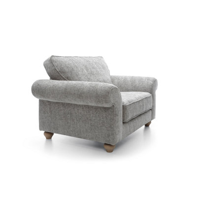 Ingrid Collection Cuddle Chair in Ash Grey