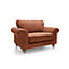 Ingrid Collection Cuddle Chair in Burnt Orange