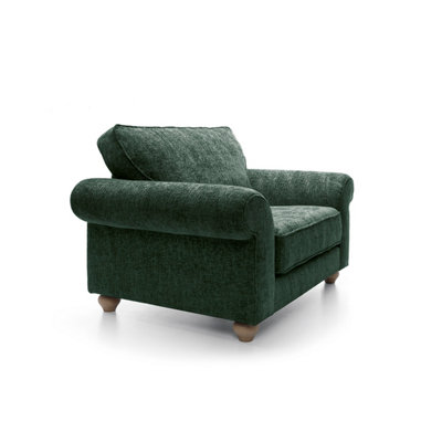 Ingrid Collection Cuddle Chair in Jungle Green