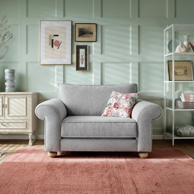 Ingrid Collection Cuddle Chair in Light Grey