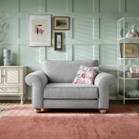 Ingrid Collection Cuddle Chair in Light Grey