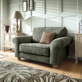 Ingrid Collection Cuddle Chair in Rifle Green