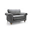 Ingrid Collection Cuddle Chair in Steel Grey