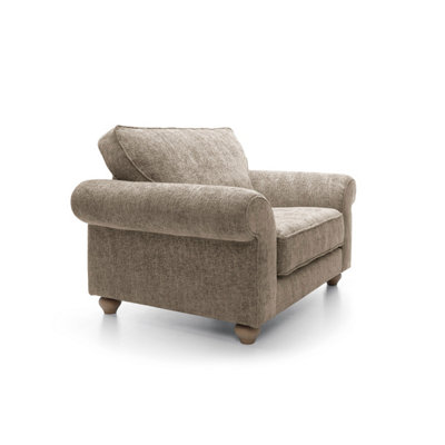 Ingrid Collection Cuddle Chair in Taupe