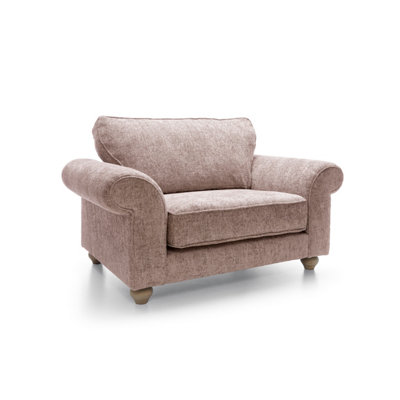 Ingrid Collection Cuddle Chair in Woodrose