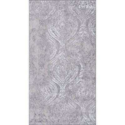 INGRID Vintage Traditional Oriental Boho Beige/White Area Rug 80 x 150 cm