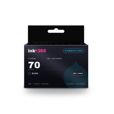 Ink 365 Remanufactured Ink Cartridge Replacement for Lexmark 70 (Black ...