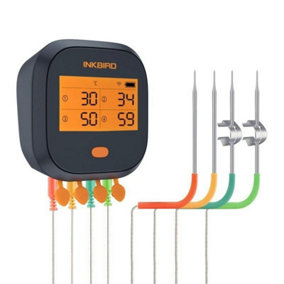 Inkbird Wi-Fi IBBQ-4T Smart Digital Thermometer with Four Probes - BBQ and Cooking Temperature Monitoring
