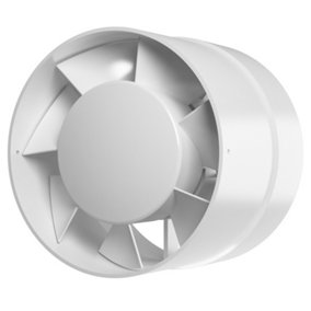 Inline Extractor Fan 100mm / 4" with Ball Bearing Exhaust Vent