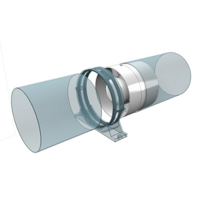 Inline Extractor Fan 100mm / 4" with Ball Bearing Exhaust Vent - 4