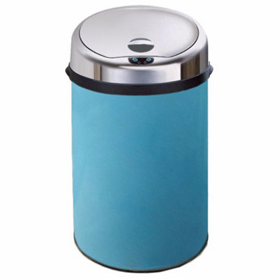 Inmotion 30L Blue Stainless Steel Auto Sensor Kitchen Waste Dust Bin