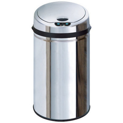 Inmotion 30L Chrome Stainless Steel Auto Sensor Kitchen Waste Dust Bin