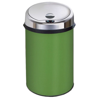 Inmotion 30L Fern Green Stainless Steel Auto Sensor Kitchen Waste Dust Bin