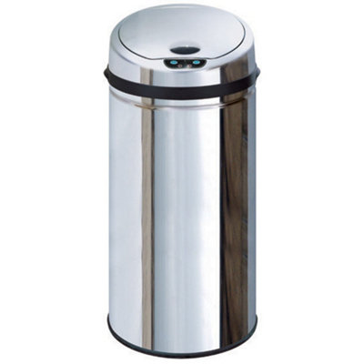 Inmotion 42L Chrome Stainless Steel Auto Sensor Kitchen Waste Dust Bin