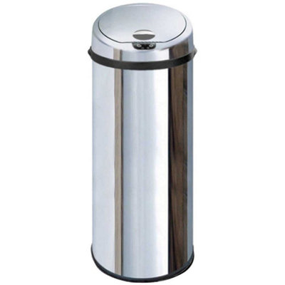 Inmotion 50L Chrome Stainless Steel Auto Automatic Sensor Kitchen Waste Dust Bin