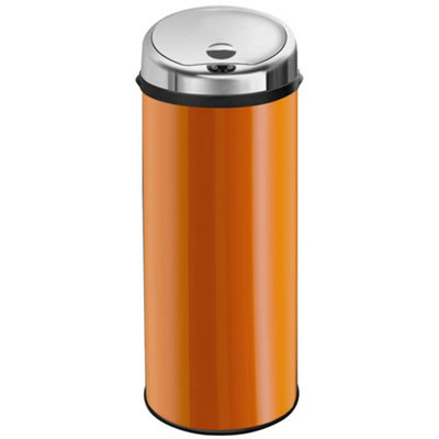 Inmotion 50L Orange Stainless Steel Auto Automatic Sensor Kitchen Waste Dust Bin