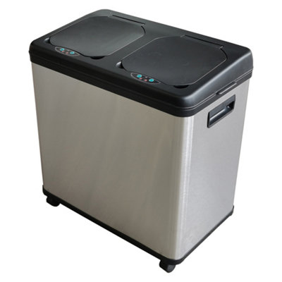 Inmotion 60L Brushed Stainless Steel Automatic Sensor Kitchen Waste Dust Bin