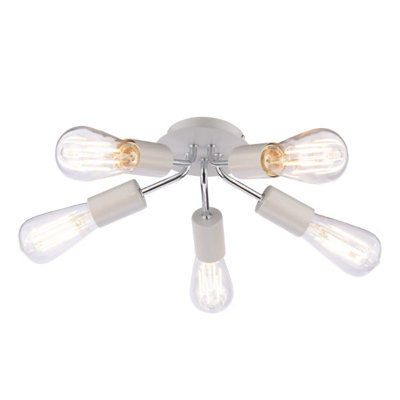 Innes 5 Light Semi Flush Ceiling Light