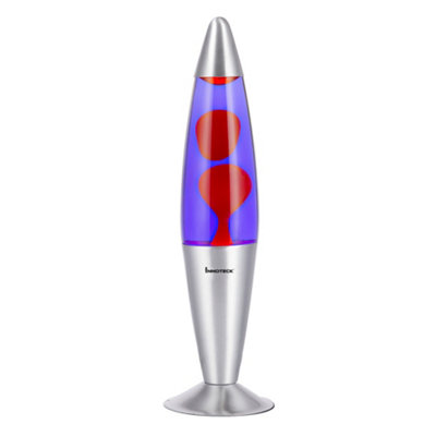 Innoteck 16" Soothing Motion Lava Lamp - Orange Lava, Voilet Liquid.